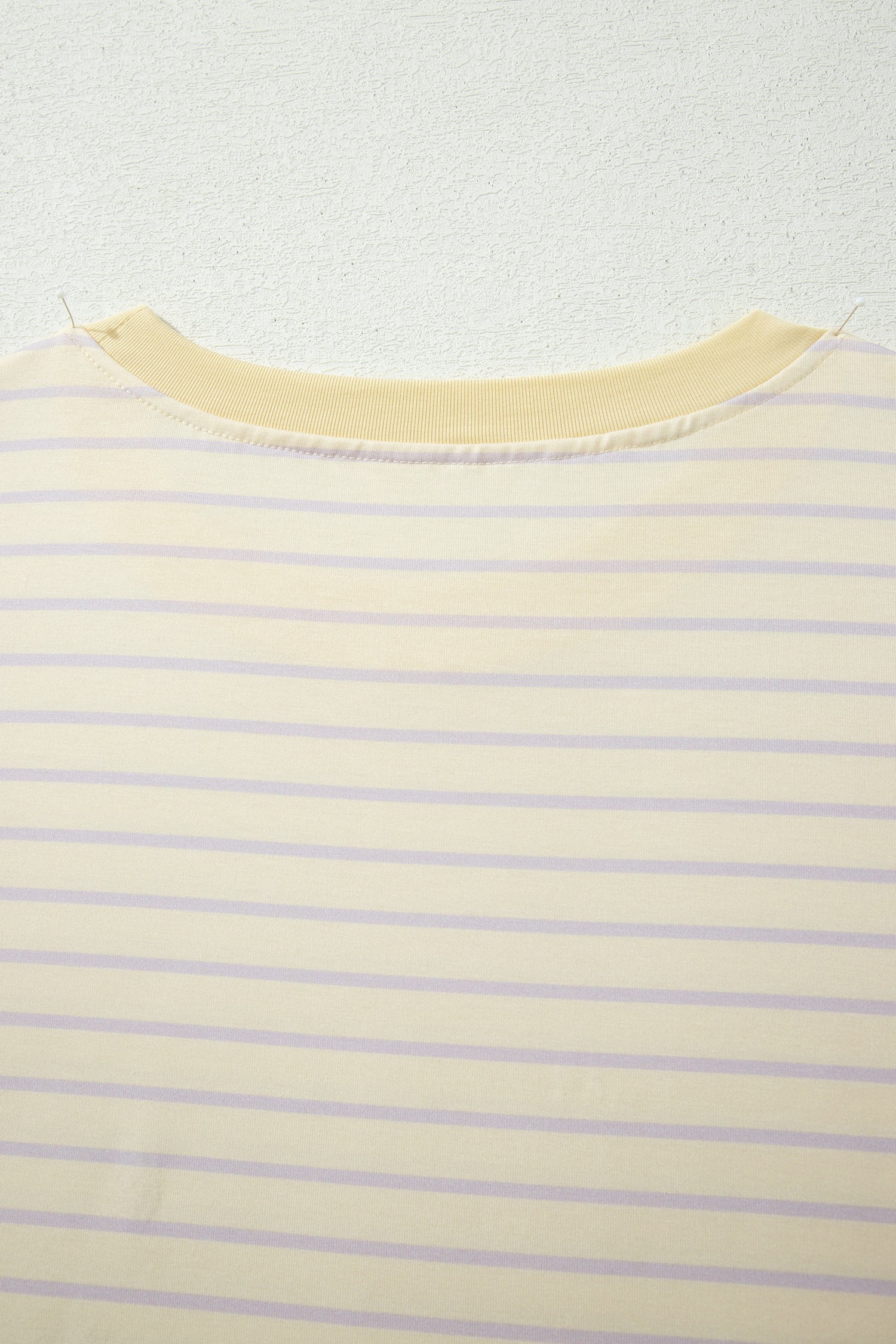 Yellow Stripe Relaxed Tee Drawstring Shorts 2pcs Outfit
